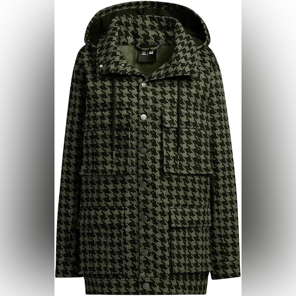 adidas X IVY PARK MEN’S TWILL HEAVYWEIGHT JACKET, WILD PINE/BLACK